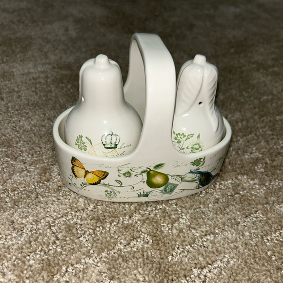 Mikasa Other - Mikasa Antique Countryside Pear Shaped Salt and Pepper Shakers with Basket